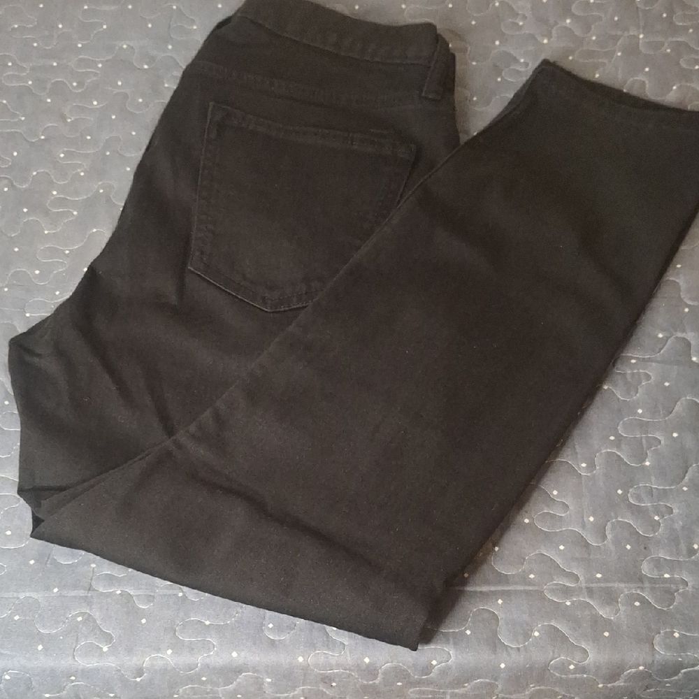 Old Navy Black Relaxed Slim Taper Denim Jeans 33 x 30